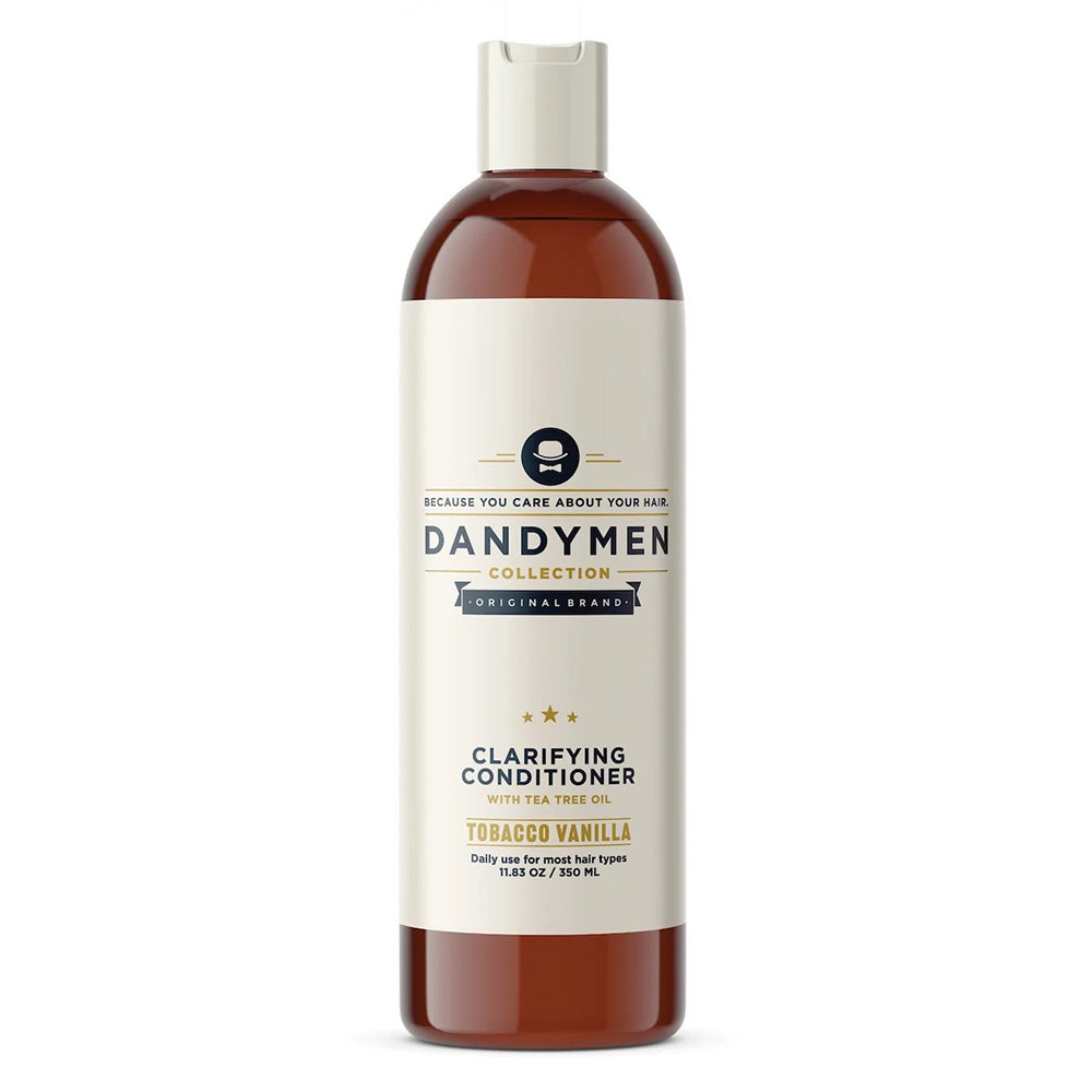 Dandymen Collection Mens Clarifying Hair Conditioner with Tea Tree Tobacco Vanilla 11.83Oz (350ml)